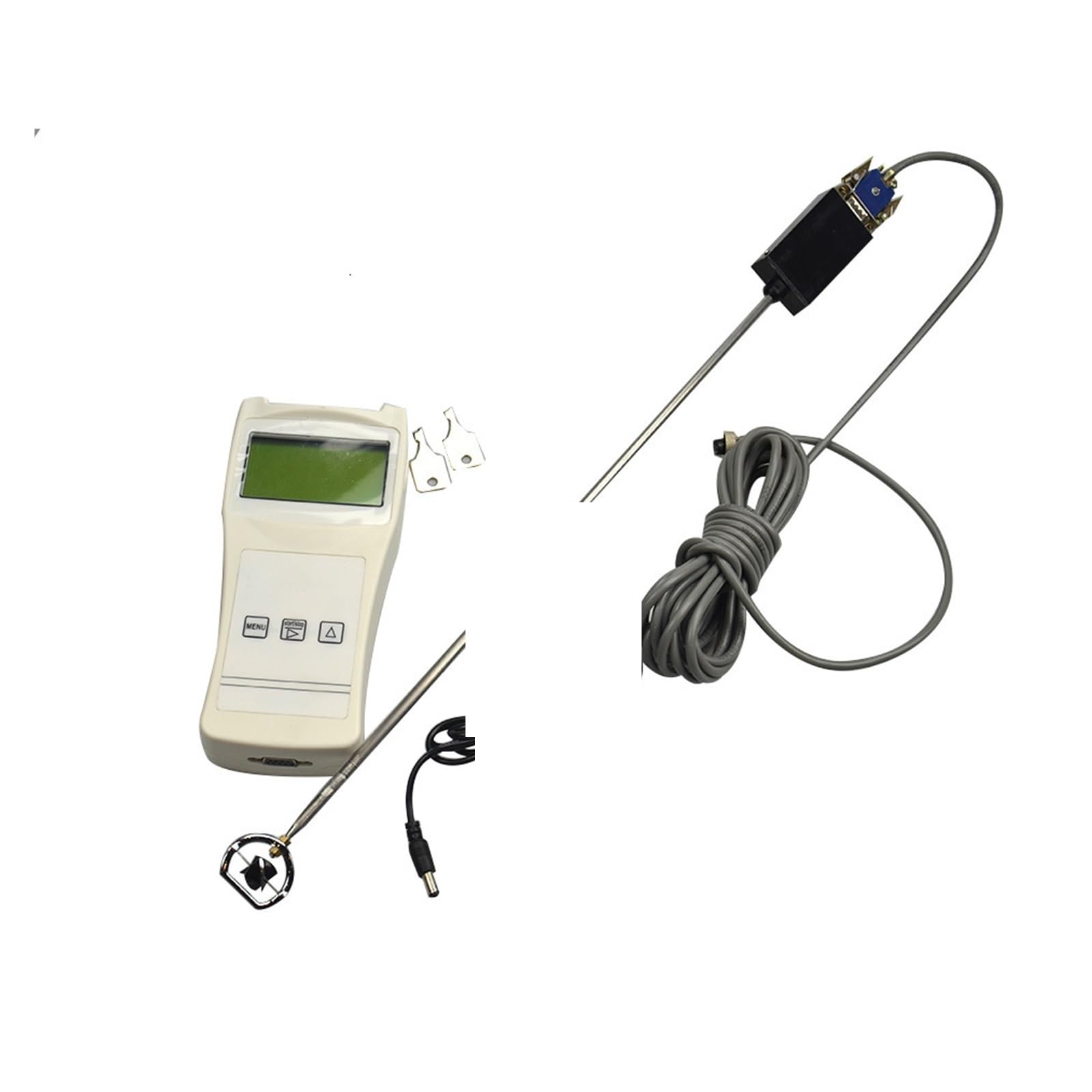 Kogedss One Color Water Flow Meter, River Open Channels Flow Velocities Measuring Instrument Portable Slurry Typr Flow Meter Range 0.01~4.0M/S Velocity Meter