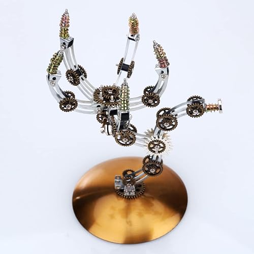 Miniatura 8 de LOADS Rompecabezas de metal 3D 627 piezas modelo de montaje de avispas kit de modelos de metal 3D rompecabezas mecánicos para adultos para construir