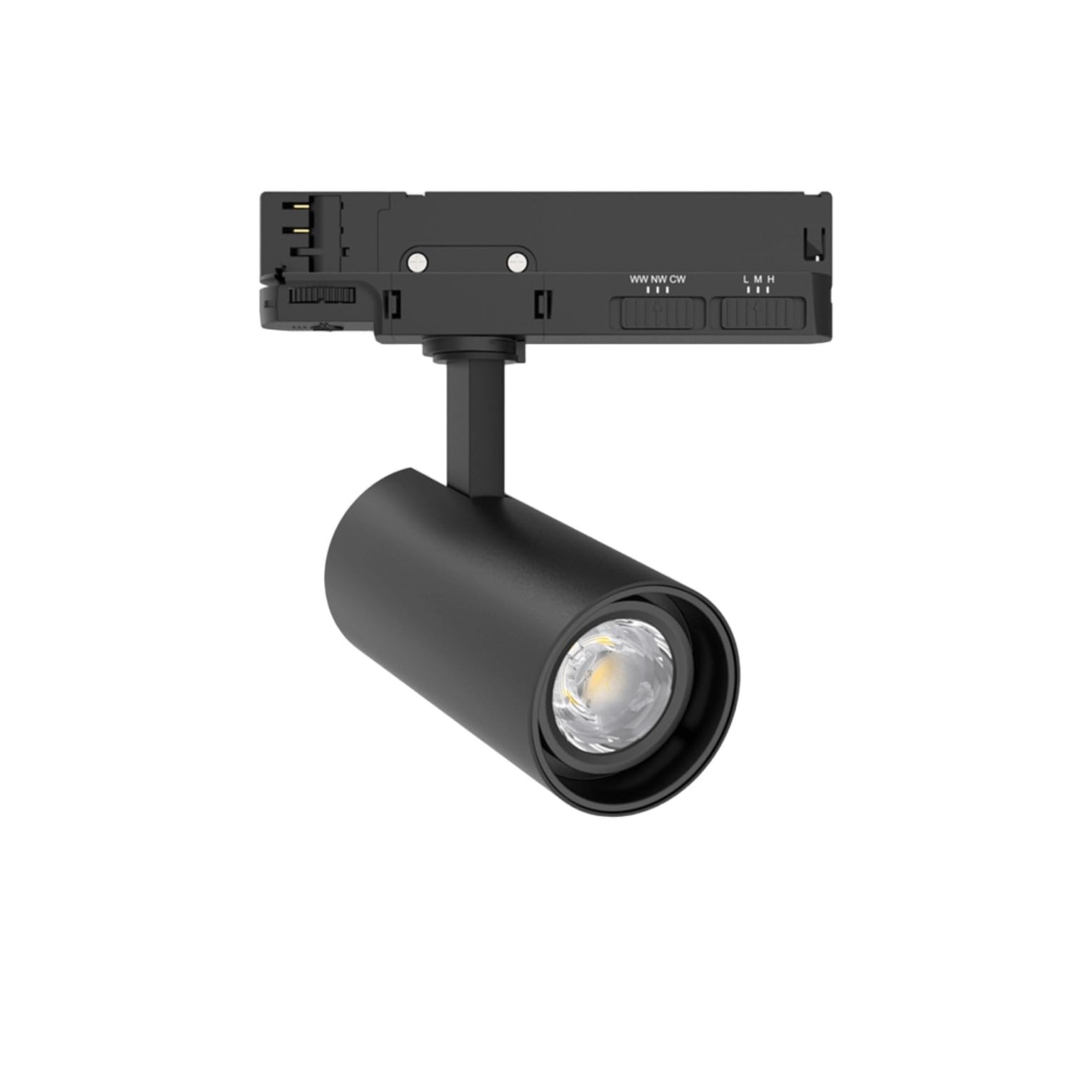 LEDKIA Foco Carril LED Trifásico 20W Fasano CCT Seleccionable Regulable Neg