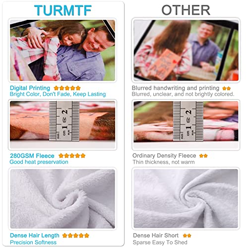 Turmtf Birthday Christmas Wedding Gifts For Dad, Daddy Gift Ideas, Personalized Custom Blanket With Photo To Dad Men From Daughter Son, Custom Daddy Gifts, Dad Blanket (Dad 3) #TOP4