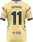 Raphinha Home Soccer Jersey Fan Version (US, Alpha, Medium, Regular, Regular, Away 25)