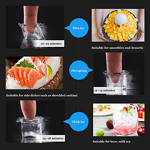 Máquina pequeña de hielo de acero inoxidable para encimera miniatura 6