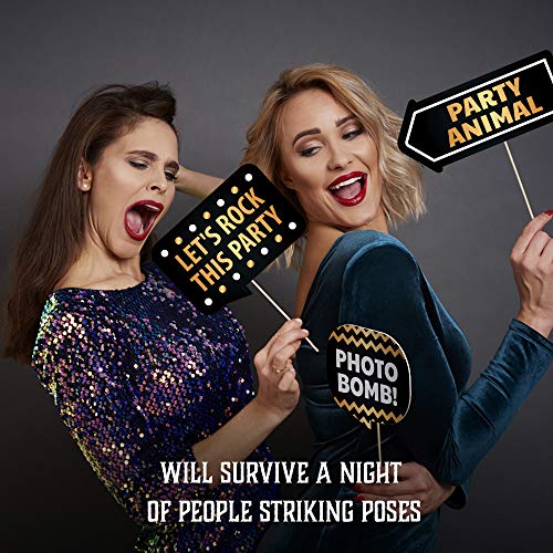 Sweet 16 Photo Booth Props - Mega Pack (49 Pieces) - European Made 16Th Birthday Party Supplies - Sweet 16 Party Decorations - Easy To Assemble Selfie Props Birthday Bundle #TOP4