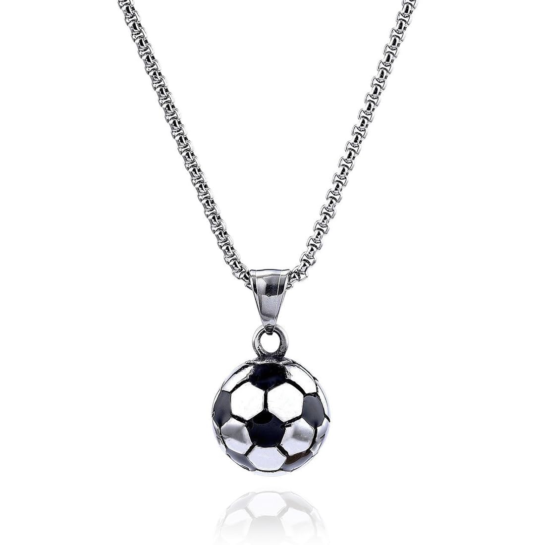 Collar Con Dije De Fútbol Collar Hombre Acero Inoxidable Cosas De Futbol Para Niños