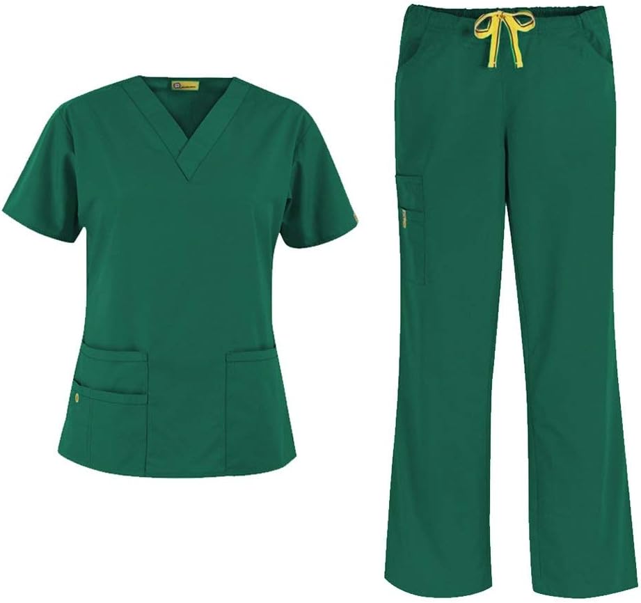 WonderWink Origins Women's 6016 Bravo Top & 5026 Romeo Pant Scrub Set