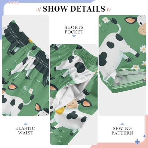 Vdsrup Cute Pajama Pants Funny Cows Pajama Bottoms Soft Sleep Pjs Lounge Pants S4