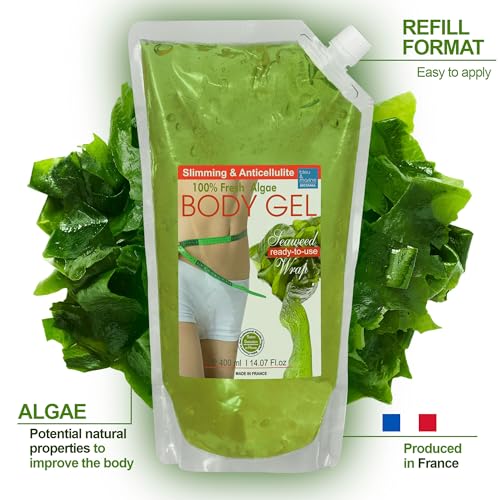 Gel Anti Celulitis y Adelgazante de Algas, Envoltura Corporal Reafirmante y Reductora, Tratamiento Anticelulitico con Aparato, en Cabina y Casa, Firming Body Wrap, 1000 ml - imagen 4