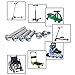 OTFAITP M8 Screws for 2-3-4-Wheel Kid Scoote Replacement Micro Mini Foldable Kick Scooter Kids Scooters Axles Repair (82)