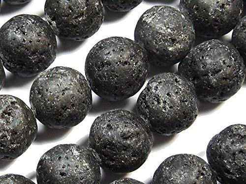 Lava Gemstone Perlin 14/12/10/8/6/4mm Round Lava Beads Black Natural Stone Stone Semi Precious Stone for Jewellery Chain Bracelet Stone Black 8mm 46stk 1 Strang - Image 3