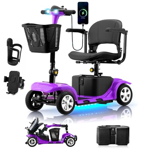 Mobility Scooter for Adults, Senior, 4 Wheels Electric Power...