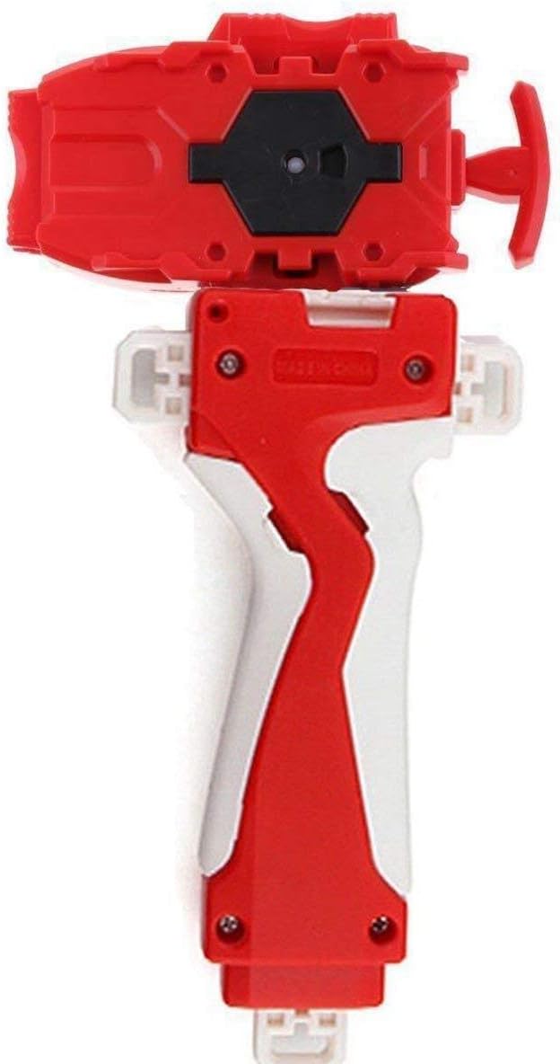 CLeternal Bey Burst String Launcher and Grip, Battling Top Burst Starter String Launcher, Strong BeyLauncher Spining Top Toys Accessories(Red)