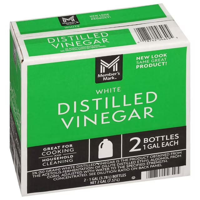 2 Pack Distilled White Vinegar Jug,...