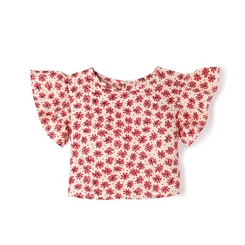 Image of Girls Premium Cotton Printed T-Shirt & Shorts Set | Summer Wear Comfortable Loungewear Clothing Set | Girls Co-Ord Set | Casual Half Sleeve Printed Top & Bottom Set