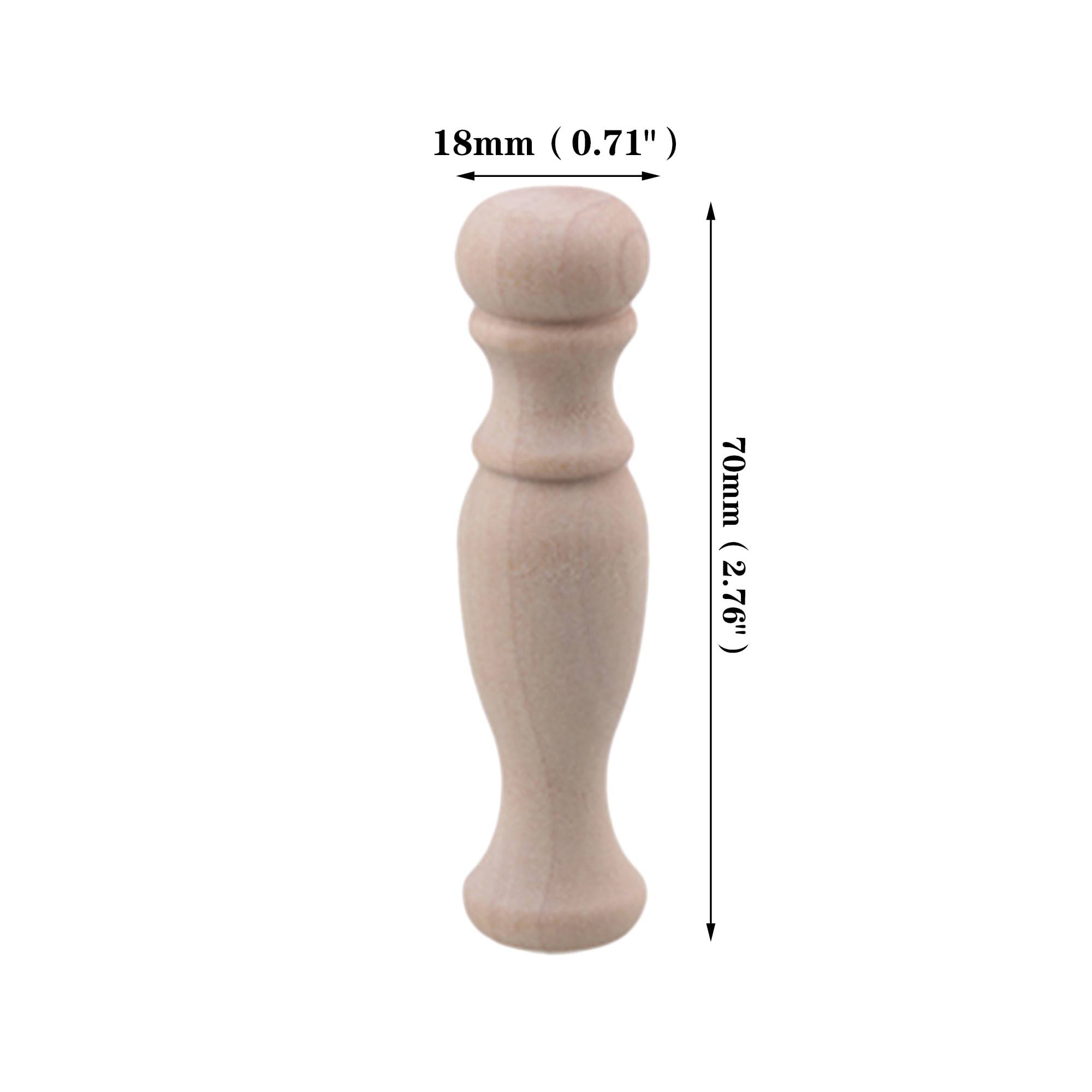 BQLZR Unpainted Wooden Baluster Spindles For DIY Wood Supplies - View #5