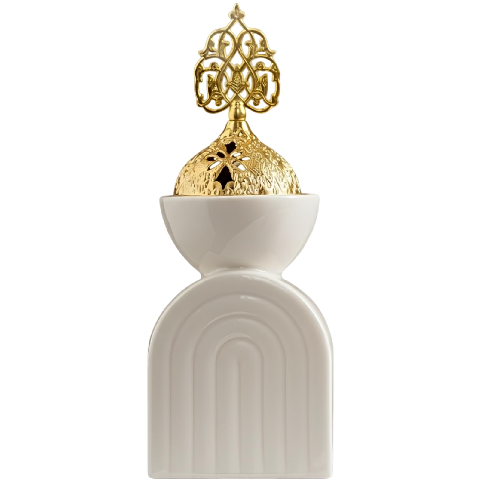 Four d'aromathérapie en céramique et métal style Moyen-Orient