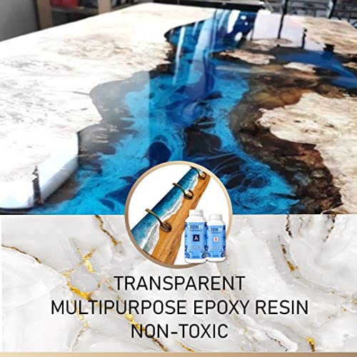 Resin Pro Epoxy Resin, 1.76 L Crystal Clear Epoxy Resin And Hardener Kit for Craft Artwork, Jewellery Making, Table - Image 2
