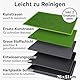 Hundetoilette 76×51 cm – 5-Schicht Hundeklo mit Tablett & 2 Ersatz Kunstrasen – Geruchsfrei, rutschfest, Waschbar – Für Zuhause, Balkon, Indoor & Outdoor