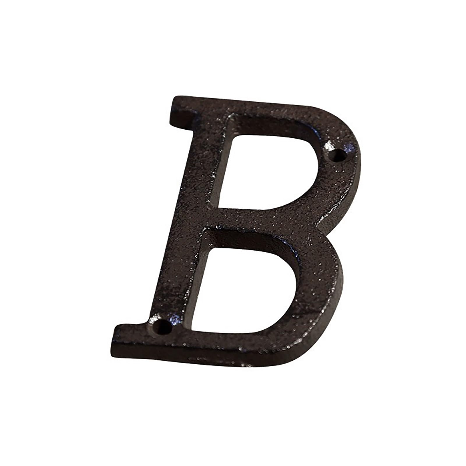 2.95 Inch House Numbers with Screws Modern Metal Door Number Cast Iron Address Numbers Letters Sign, for Outside Mailbox Apartment Yard Room Street Hotel Wall Decor Garden Cafe(B)