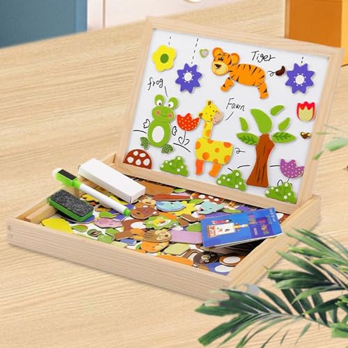 Jeu magnétique en bois apprentissage écriture dessin - 7