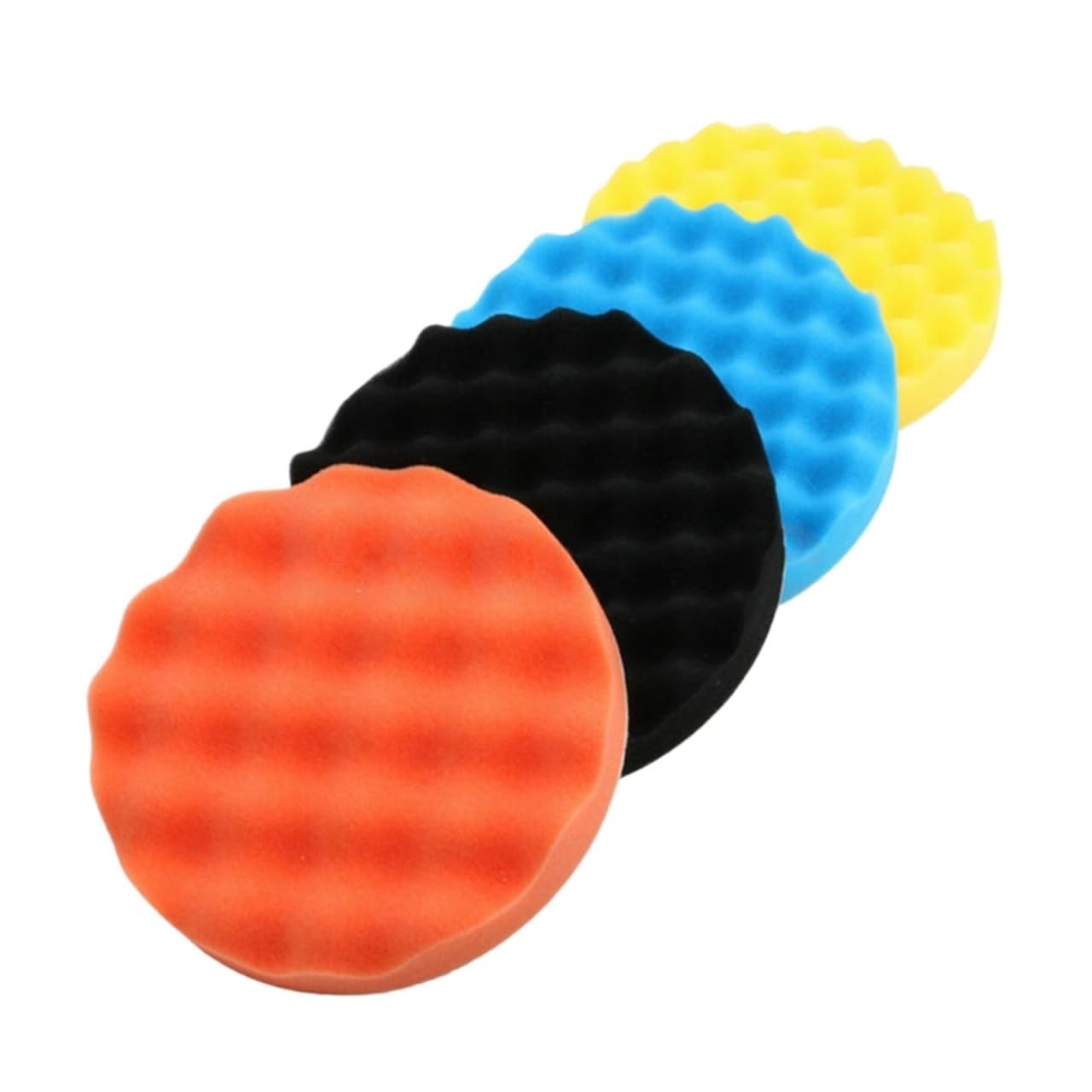 Tarcza Polerska, Tarcze Listkowe Polerowanie Samochodu Nakładka Polerska 125Mm 5 Cali Pianka Samochodowa Wiertarka Nakładka Polerska Zestaw Kół Gąbkowych/a/4 Pcs