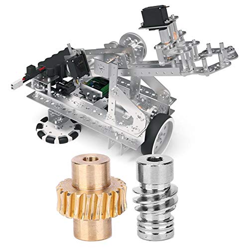 Image of Worm Wheel, 10:1 Bronze Worm Gear with Metal Worm Set Worm Gear for Industrial Robot Parts