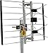 Channel Master METROtenna - Multi-Directional Outdoor HDTV Digital Antenna – 40 Mile Range, 2-Bay Bowtie, 180° Wide-Angle Reception, Compact Preassembled Design, UHF/VHF Support for Free OTA TV