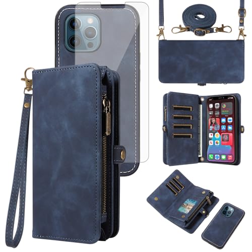 Protection iPhone 12 Pro Max avec verre trempé et lanière antichoc Asuwish