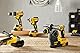 DEWALT 18 Volt Kombo-Pack (1x Schlagbohrschrauber DCD796, 1x Schlagschrauber DCF887, 1x SDS-Plus Kombihammer DCH273, 1x Winklelschleifer DCG405, 3x 18 V 5 Ah Akkus, Ladegerät, 2x Boxen), DCK422P3T-QW
