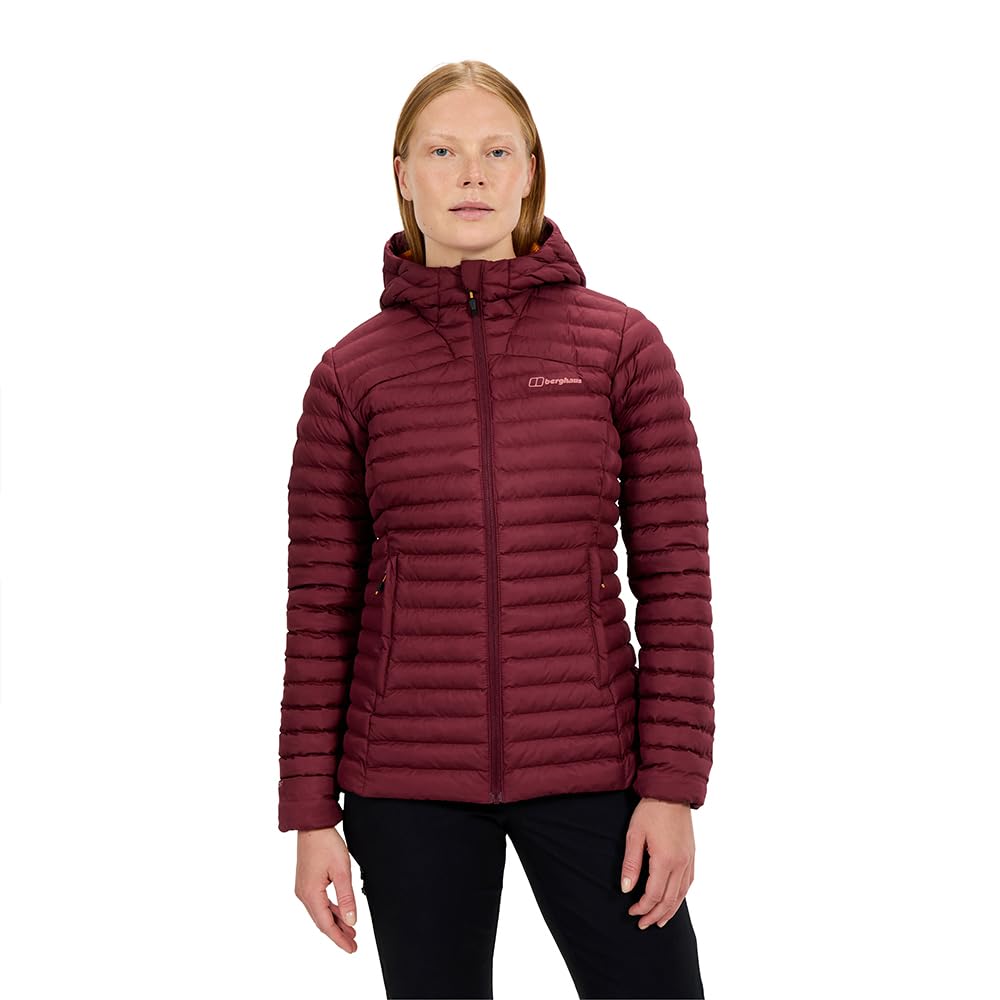 Berghaus Women's Combust Reflect Down Jacket Long Coat | Durable Design | Water Resistant Insulated Jacket, Red, 18