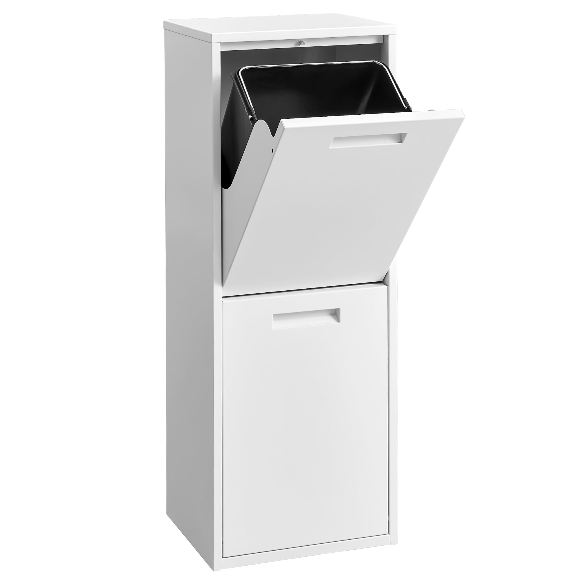 SONGMICS Mülleimer Küche 2 x 17 L Mülltrennsystem