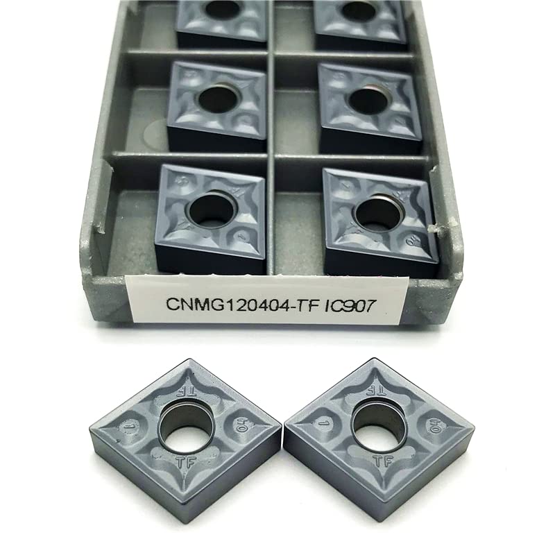 10 insertos de carburo CNMG120408 TF IC907 para torno miniatura 3