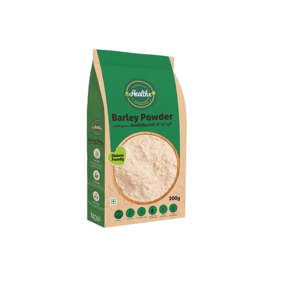 Healthx Barley Powder 200g | Diabetic Friendly | Lower Cholesterol, Blood sugar, and Insulin levels, Pack Of 1 (B0D7VX8M3Q) Amazon Price History, Amazon Price Tracker