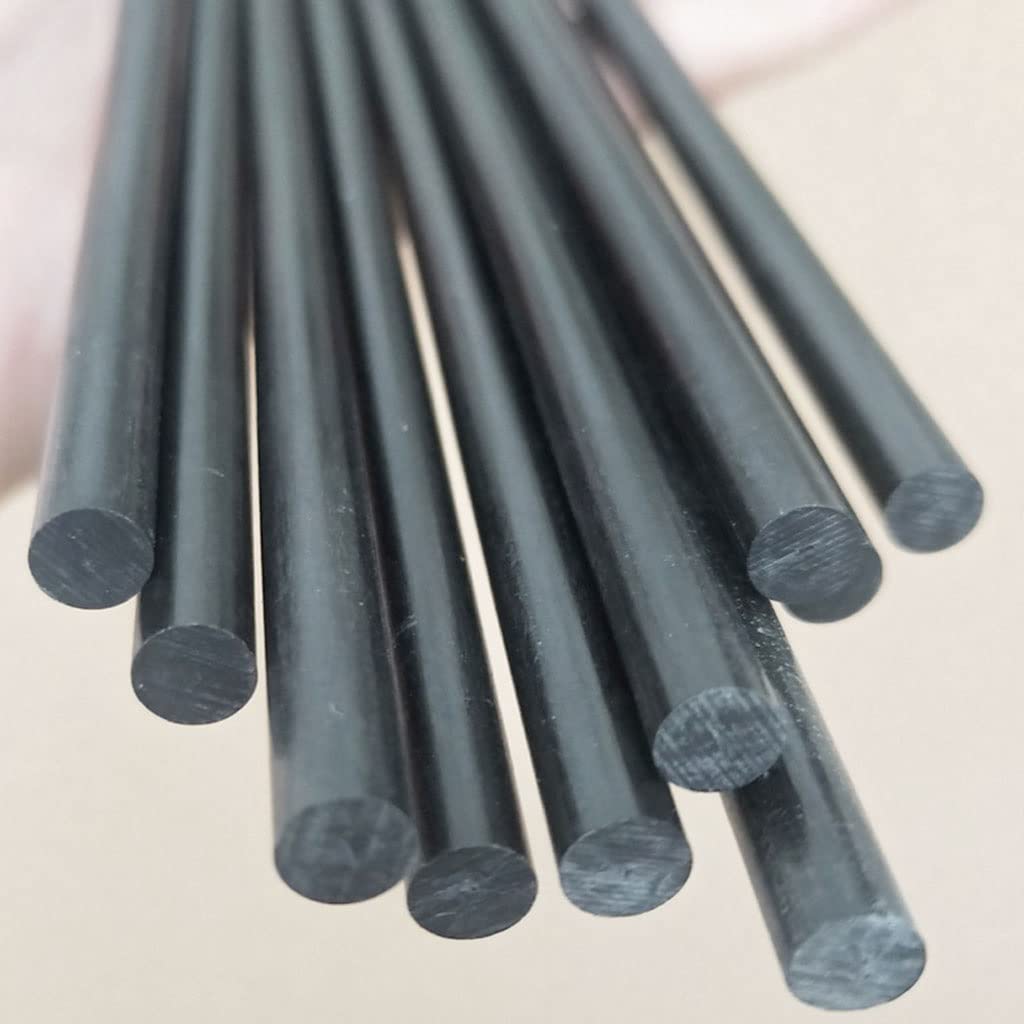 4 szt. Prętów z włókna węglowego, długość 500 mm, matowe wykończenie, średnica 4 mm/5 mm/6 mm/7 mm/8 mm/10 mm(4pcs 7mm)