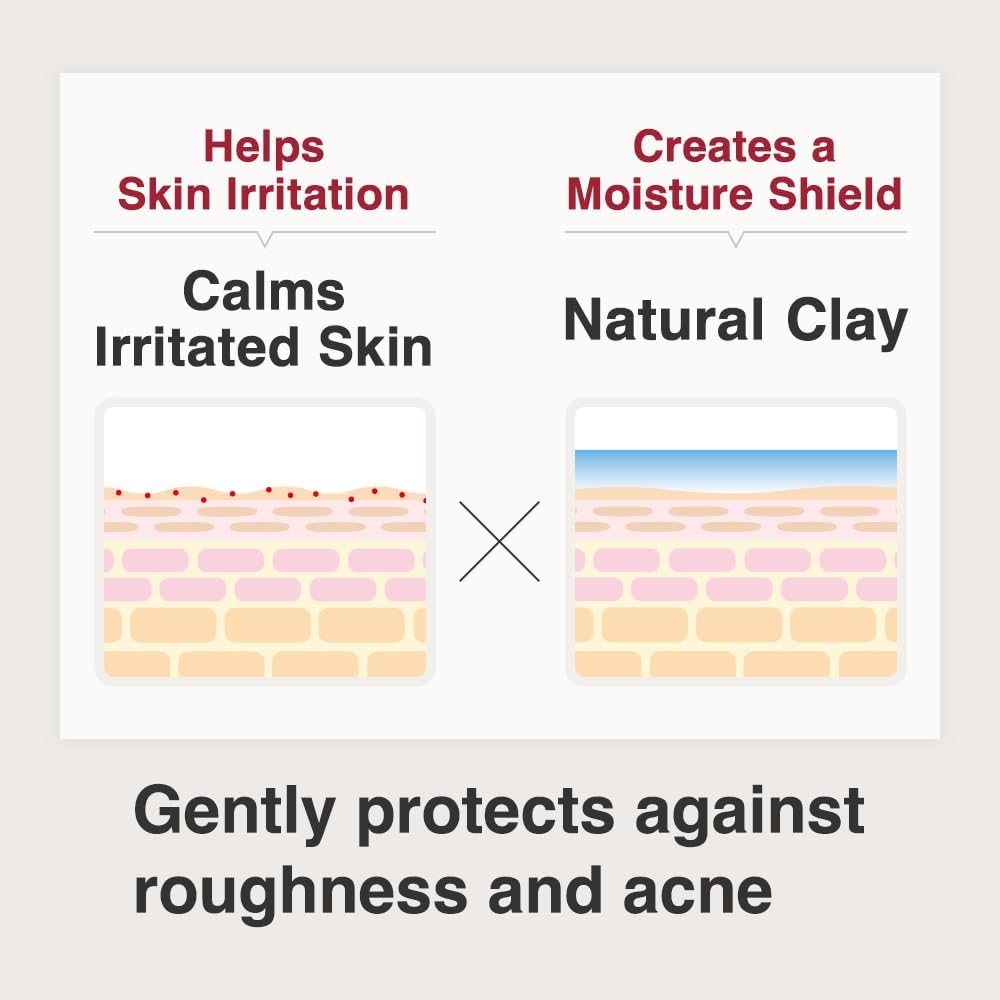 b.glen Facial Moisturizing Toning Lotion from Japan | Dry Skin | Sensitive Skin | Bentonite | Hyaluronic Acid | b.glen Clay Lotion 120mL/4.06fl.oz.