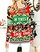v28 Ugly Christmas Sweater for Women Vintage Funny Merry Tunic Knit Sweaters