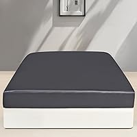 Vista 9 de ZIMASILK Sábana bajera ajustable 100% seda de morera 19 Momme, sin costuras, con bolsillo profundo, suave, sedosa e hipoalergénica para un sueño