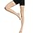 Beister 1 Pair Medical Open Toe Thigh High Compression Stockings with Silicone Band for Women & Men, Firm 20-30 mmHg Graduated Support for Varicose Veins, Edema, Flight.
