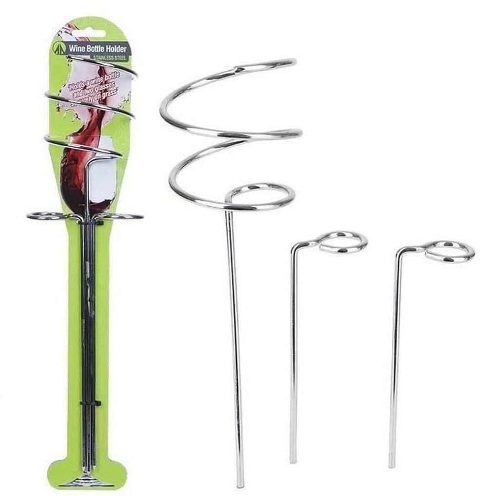 Home Collection Wine Bottle 2 Glass Holder, Universal