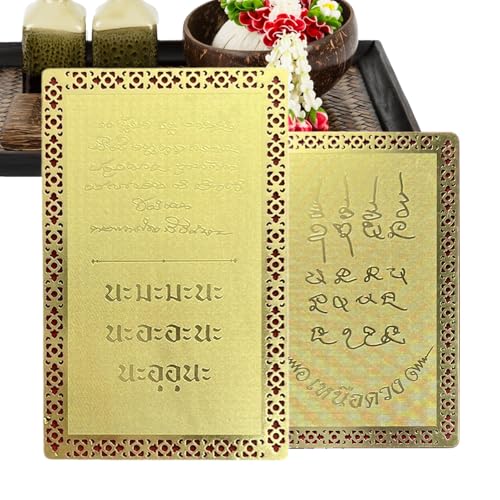 Tarjeta De Cobre - La Bendición Trae Suerte | Tarjeta De Dibujo De Luna, Arte De Cobre Coleccionable Para Biblioteca, Viajes, Dormitorio, Mesa De Noche, Viajes, Familia, Amigos, Coll