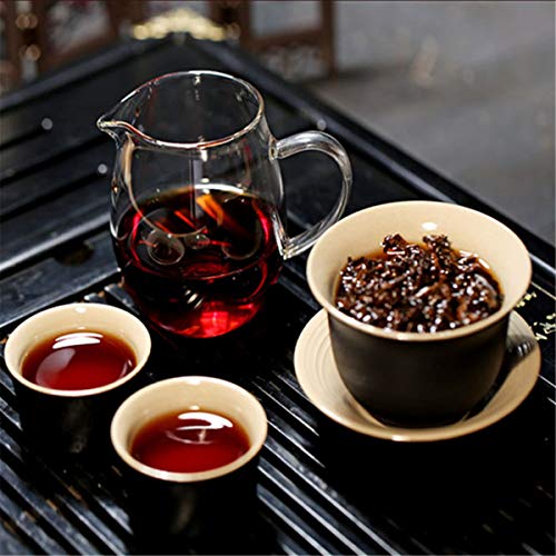 500g promoción 5 uds grado superior Shu negro Pu-erh té Yunnan Original Puer té rojo - Imagen 8
