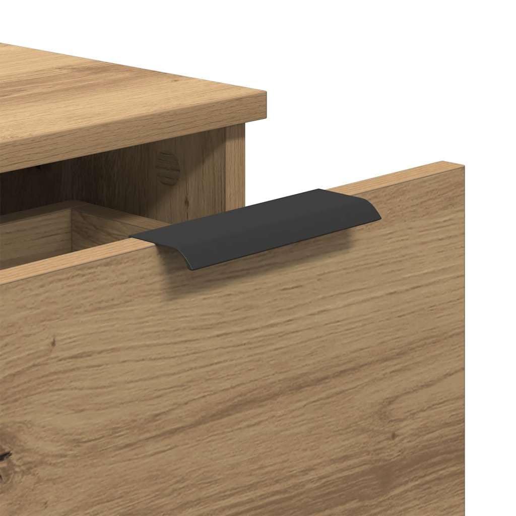 vidaXL Sideboard Artisan-Eiche 30x30x70 cm Holzwerkstoff