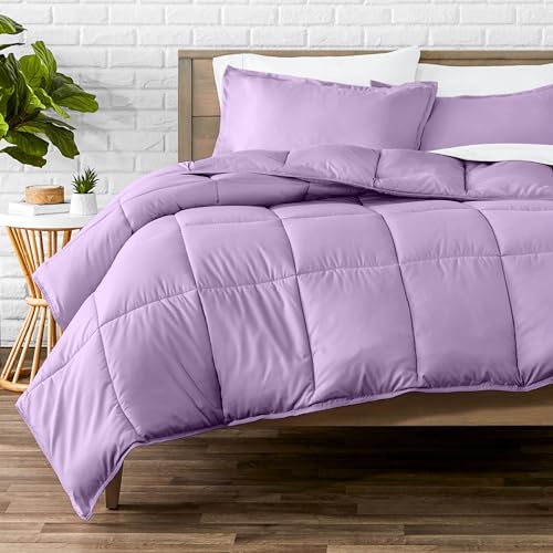 Bare Home Comforter Set - Queen Size - Ultra-Soft - Goose Down Alternative - Premium 1800 Series - All Season Warmth (Queen, Lavender)