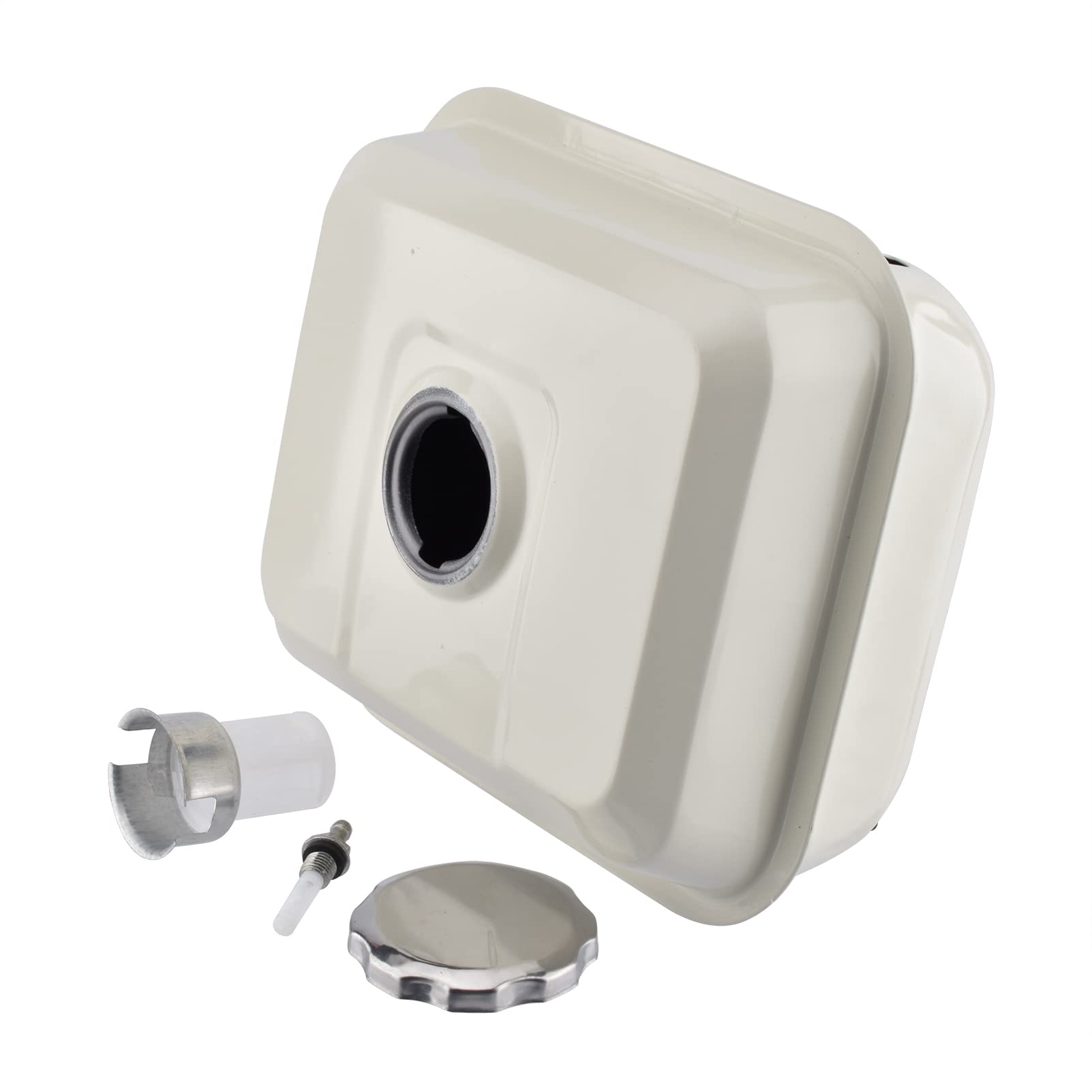 Cancanle Kraftstofftank mit Deckel und Kraftstofffilter und Verbindungs Filter für Honda GX140 GX160 GX200 5.5HP 6.5HP 168F 170F Motor Generator Teile-Nr.17510-ZE1-030ZA