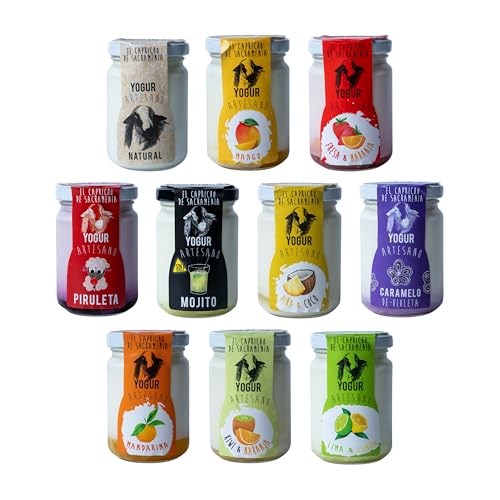 El Capricho de Sacramenia | Pack personalizado | 20 Yogures Artesanales Leche de Oveja | 4 und. 5 variedades a elegir | Cremoso, Natural, Saludable | Gourmet | Sin Gluten | Sabor Único y Original