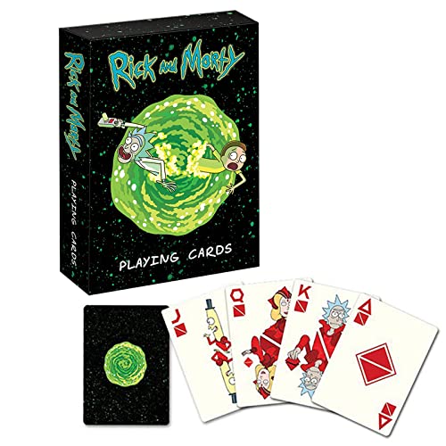 FAMILIO Rick y Morty Poker Juego de Cartas la Serie Rick y Morty Juego de Cartas Juego de póquer...