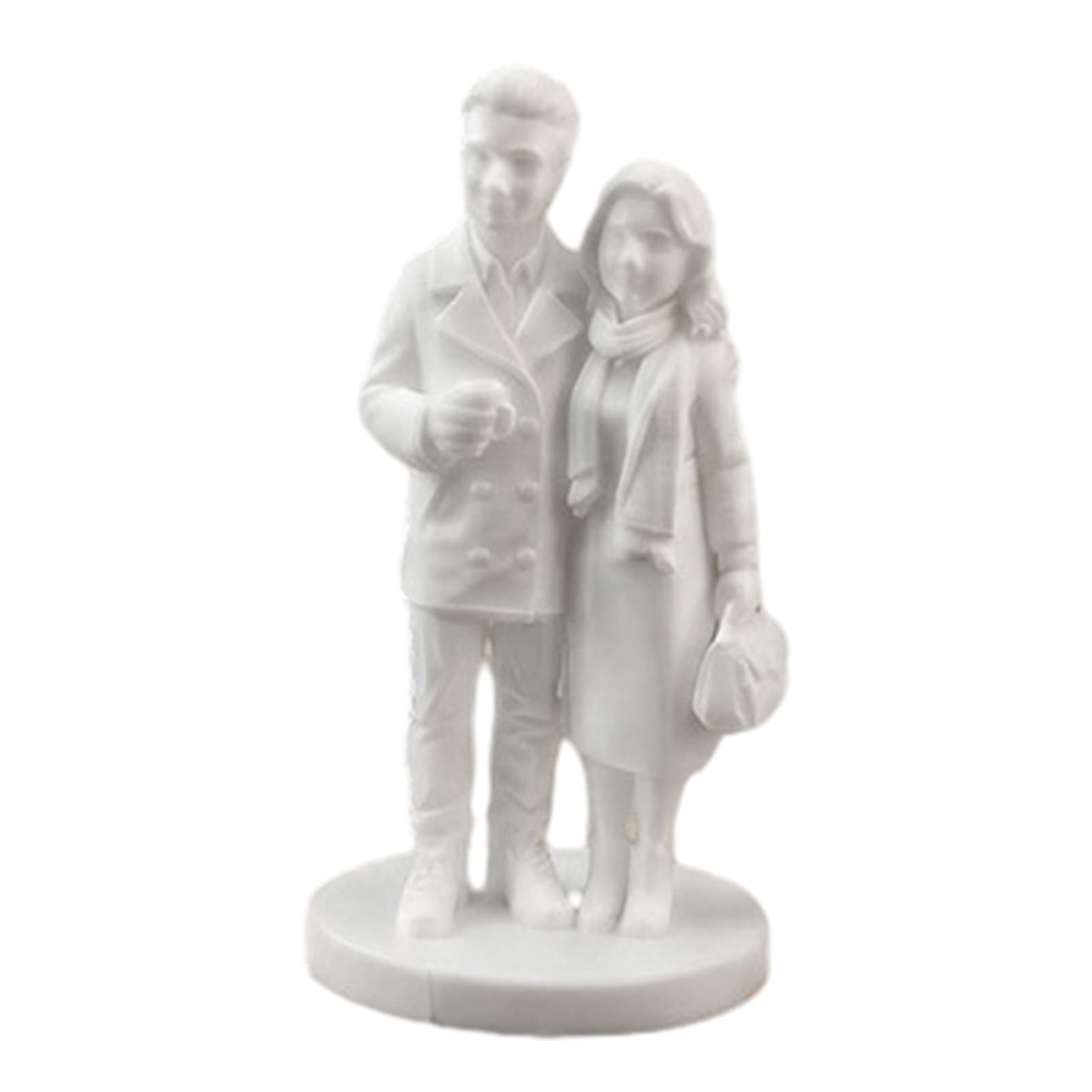 Glifora Anniversary Couple Figurine - 3D Printed Husband and Wife Statue, Romantic Valentine's Day Wedding Gifts