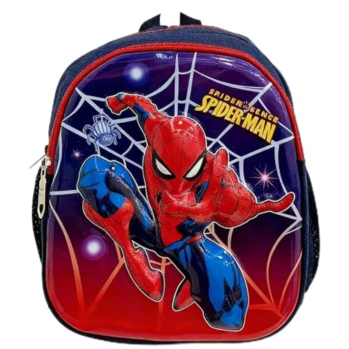 trettitre Cute Cartoon Backpack for Students Casual Travel Schoolbag for Boys and Girls School Season Backpack (Spide)