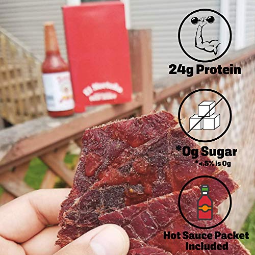 Original Beef Jerky - Thin Cut Cecina-Style by El Norteño - Low Carb, Zero Sugar, High Protein, Gluten Free, 100% Beef Jerky Snack - Made in the USA (3 - 1.5oz Snack Packs) - Thumbnail 3