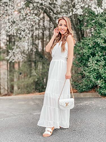 PRETTYGARDEN Sundress for Women 2025 Summer Spaghetti Strap Sleeveless High Waist Beach Long Maxi Dresses4