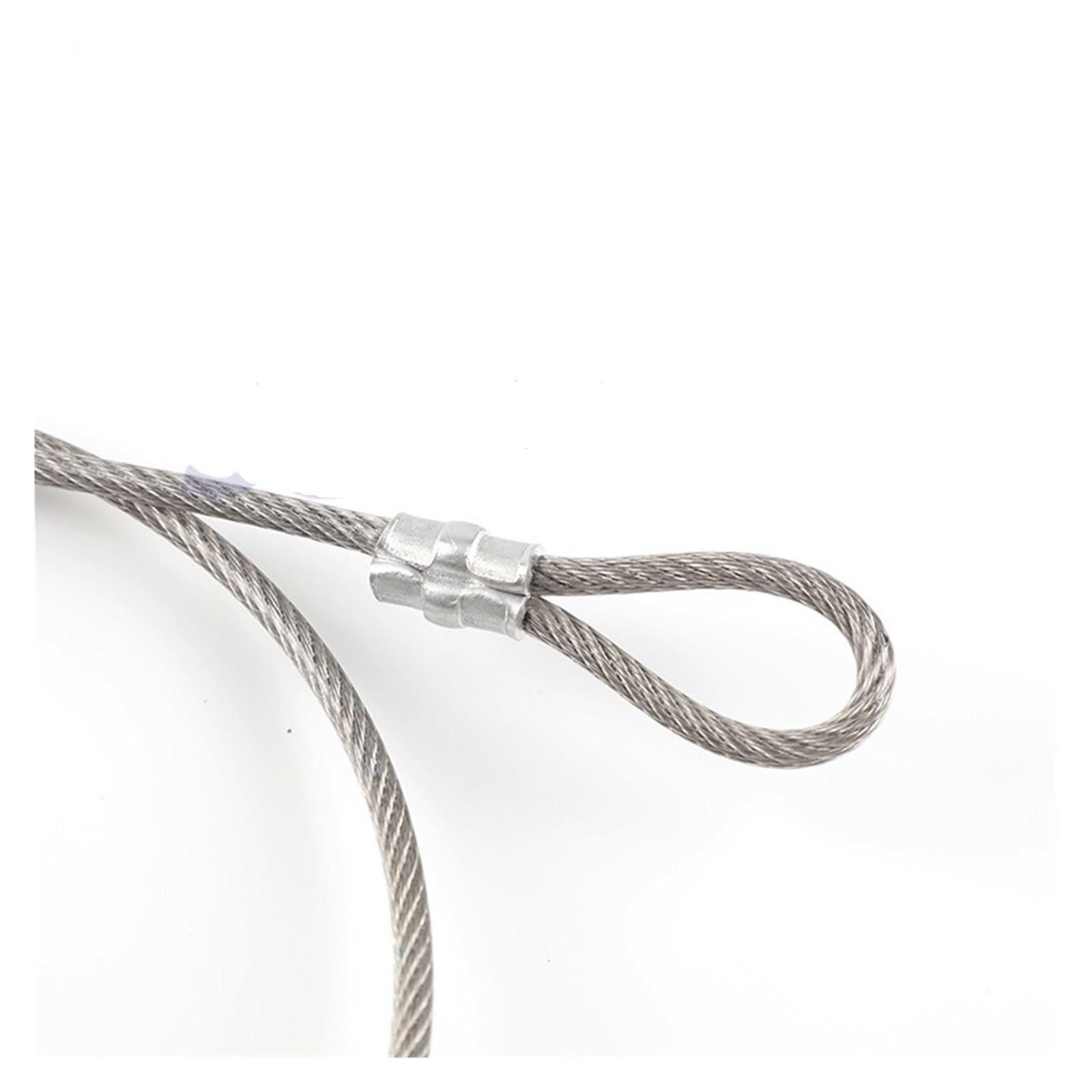 Drahtseil 1,5/2/3/4/5/6 mm Edelstahl-Anschlagseil-Kabelhebebaugruppen mit befestigten Ösenschlaufen, die Wäscheleine beschichten Für String Light Suspension(Green,10M,5mm)